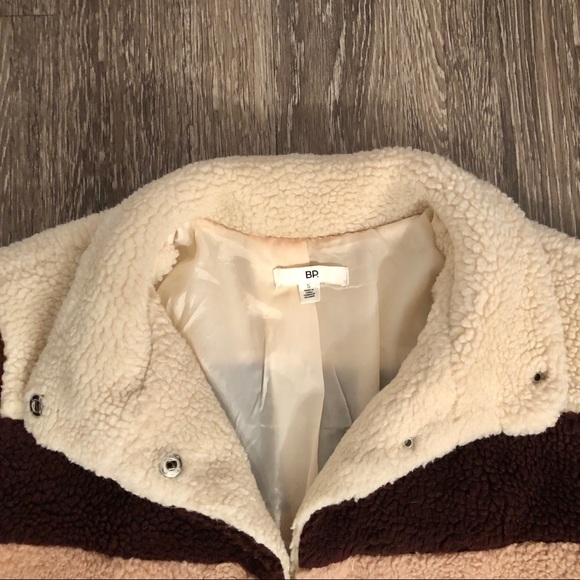 BP faux shearling stripe jacket - Picture 3 of 6